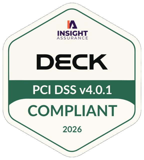 Deck PCI DSS v4.0.1 Compliant 2026